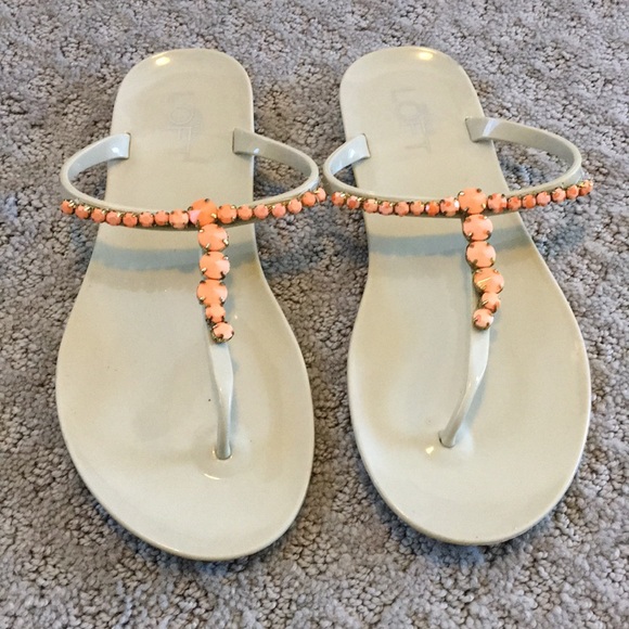 jeweled jelly sandals